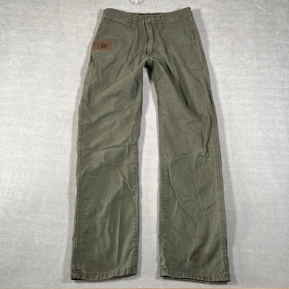 Wrangler Riggs Workwear Ripstop Mid Rise Carpenter Pants Mens 30x32 Olive Green